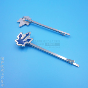 Zinc Alloy Hair <b>Clip</b> With Cartoon Design For Children Daily Use Side <b>Clip</b> Nickel Color - Product Image 2