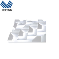 Lampes murales LED de style géométrique euclidien en papier plié carré, design italien, pour villa, chambre à coucher, couloir, mur de fond