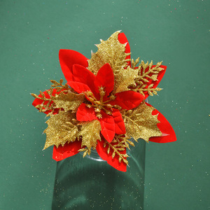 พวงมาลัย<span class=keywords><strong>ดอก</strong></span>ไม้ประดับตกแต่งคริสต์มาสพร้อมผงทองคำ วัสดุ DIY สำหรับ<span class=keywords><strong>ต้น</strong></span>คริสต์มาส - Product Image 2