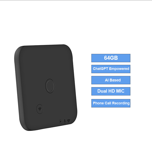 ChatGPT Empowered AI Based Voice Recorder Portable Phone Call Recording Plaud Note Voice Recorder AI Digital Voice Recorder