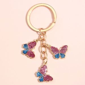Llaveros de Dibujos Animados con Pedrería para Niñas y Mujeres, Decoración para Bolsos, Regalos, Llavero de Mariposa - Product Image 6