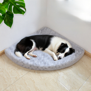 Nouveau 107CM Quatre Saisons Universel Angle Droit Chat <span class=keywords><strong>Chien</strong></span> Tapis Court En Peluche Amovible Lavable <span class=keywords><strong>Coin</strong></span> <span class=keywords><strong>Chien</strong></span> Lit pour Moyen Grand Chiens - Product Image 2