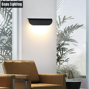 LED Outdoor <b>Wall</b> <b>Light</b> Waterproof Black Minimalist <b>Sconce</b> for Door Stairwell Corridor Balcony <b>Wall</b> Lamp - Product Image 1
