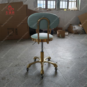 Chaise de travail spéciale grande taille pour salon de beauté et barbier, pivotante, relevable, tabouret rond à roulettes, vente chaude - Product Image 5