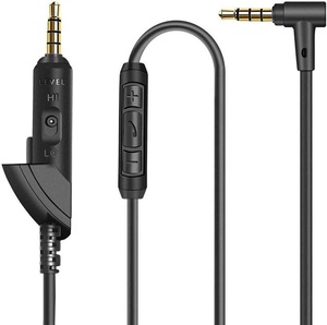 Câble audio de remplacement en PVC noir de 1,2 m, prise mâle-femelle 3,5 mm, conducteur en cuivre nu non blindé <span class=keywords><strong>pour</strong></span> QuietComfort - Product Image 5
