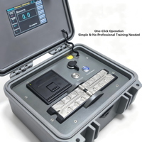 Viscosímetro Capilar Portátil ASTM D445, Medidor de Viscosidad Cinemática de Aceite 40C, para Lubricantes y Aceite Hidráulico, Personalizable OEM, IP65 Táctil