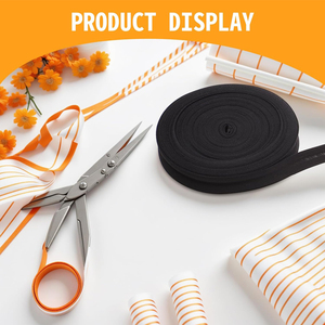 Bán buôn tùy chỉnh gấp trên băng mềm thiên vị ràng buộc 2cm polyester bông vải dây đeo may cho may cạnh ràng buộc TRIM cung cấp - Product Image 3
