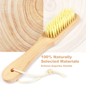 Spazzola multiuso per uso domestico spazzola per scarpe in legno spazzola per la pulizia con setole morbide - Product Image 5