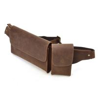 BEARKY exquis luxe en cuir véritable sac banane hommes Portable Mini ceinture polyvalente fermeture éclair utilisation quotidienne en plein air produit demandé