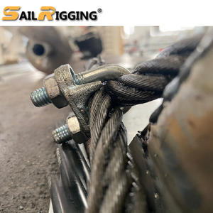 Pince de câble métallique malléable Type B avec pince de câble métallique à poignée galvanisée 3/8 1/8 pince de câble Pinzas Para câbles De Acero - Product Image 6