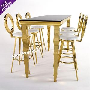 ODM Stainless Steel Wedding Event Banquet Cocktail Furniture Outdoor Table and <b>Chair</b> <b>Set</b> for Restaurant and Bars - Product Image 6