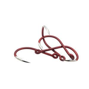 Gancho de tubo rojo brillante de acero al carbono, <span class=keywords><strong>dientes</strong></span> triangulares con púas - Product Image 4