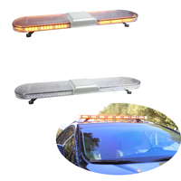 Barre lumineuse ambre de flics de taille multicolore personnalisée lumières stroboscopiques et sirène d'ambulance de toit de voiture