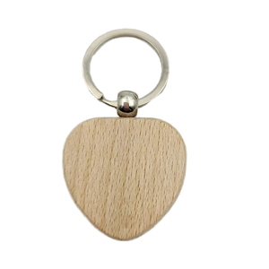 Khóa móc chìa khóa gỗ khắc laser hoặc in UV tùy chỉnh thủ công bán buôn - Product Image 5