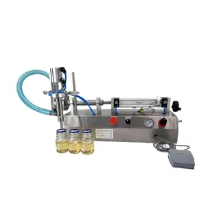 Wholesale Semi Auto Tabletop Liquid Piston Filling Machine Bottle Filler For Perfume Juice Milk