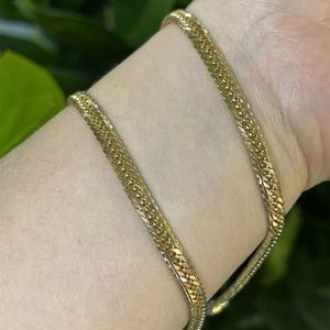 Noble collar de oro de 18 quilates joyería 4,8 MM 22 pulgadas Xiping cadena pulseras estilo HipHop para hombres encanto mujeres señora niño boda fiesta - Product Image 2