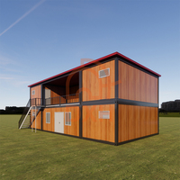 Maison conteneur préfabriquée de luxe moderne en kit pour école, villa, hôtel, appartement, restaurant, logement