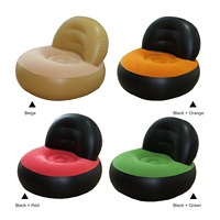 Fauteuil inclinable gonflable moderne et minimaliste en PVC floqué, siège unique, canapé gonflable en forme de L, mobilier de salon