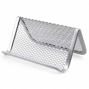 Customized Business Office <b>Simple</b> Black Office Supplies <b>Desk</b> Organizer Metal Wire Name Card Holder Business Card Holder - Product Image 2