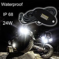 Kingshowstar - Kit de Luces LED RGBW para Roca, 8 Unidades, 48 W, IP68, Resistente al Agua, con Controlador Bluetooth por Aplicación, 12 V, 3600 LM, Producto Más Vendido