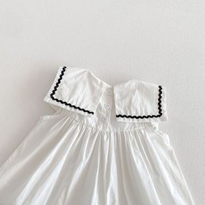 Nuevo <span class=keywords><strong>Vestido</strong></span> de Verano 2026 para Niñas, Estilo Universitario, Bonito <span class=keywords><strong>Vestido</strong></span> <span class=keywords><strong>Azul</strong></span> <span class=keywords><strong>Marino</strong></span> de <span class=keywords><strong>Princesa</strong></span> con Lazo, a la Moda - Product Image 4