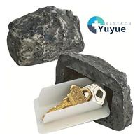 Boîte à clés dissimulée en forme de roche pour extérieur, coffre de rangement secret pour clés de rechange, idéal pour la maison, le jardin ou l'entrée.