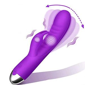 Usb Oplaadbare Siliconen Realistische Vibrerende Dildo G Spot Clit Stimulator Vinger-Achtige Motion Wave Konijn Vibrator Voor Vrouwen - Product Image 1