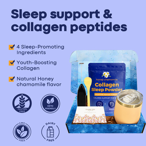 Kit de marque privée vitamines naturelles collagène poudre de sommeil soutien avec mélatonine poudre de sommeil réparatrice collagène protéine beauté - Product Image 4