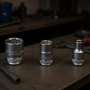 Llave de vaso poligonal Fervi, serie normal, 12 puntas, acero al cromo vanadio, para reparación automotriz - Product Image 3