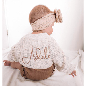 Áo len dệt kim phổ biến tay dài cho bé, trẻ em, cửa hàng thời trang trẻ em, 100% cotton, unisex, trẻ em và người lớn, áo len mùa thu tùy chỉnh - Product Image 4