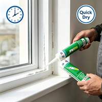 Scellant en silicone neutre en bouteille de 300 ml pour portes, fenêtres, verre, bois, aluminium