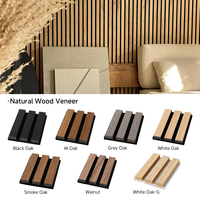 Paneles Acústicos de Madera con Chapa de Madera Técnica Moderna HAORAN, con Aislamiento Acústico Ecológico para Decoración de Hogar y Oficina