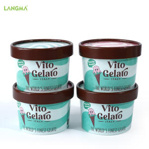 Vaso de Helado Personalizado con Logotipo, 3oz 5oz 8oz, con Tapa de Papel, Diseño Gratuito, Muestra Gratuita, Prueba de Empaque para Helado - Product Image 2