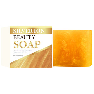 Jabón Facial Orgánico <span class=keywords><strong>de</strong></span> Oro <span class=keywords><strong>de</strong></span> 24K para Piel Sensible, Limpiador Corporal Hidratante <span class=keywords><strong>de</strong></span> Miel y Avena con Efectos Aclarantes y Blanqueadores - Product Image 2
