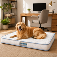 Matelas pour animaux de compagnie d'intérieur haut de gamme avec ressorts, coussin en fibre de coco, soutien orthopédique et doublure intérieure imperméable