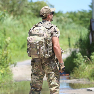 กระเป๋าเป้สะพายหลังแบบยุทธวิธีขนาด 50 ลิตร รุ่น Heavy Duty ลายพราง Multicam CP กันน้ำ ใส่แล็ปท็อปขนาด 15.6 นิ้ว เหมาะสำหรับเดินป่า ตั้งแคมป์ และเดินทางไกล - Product Image 6