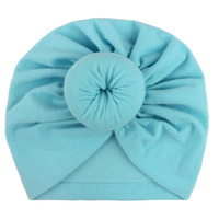 Nouveauté personnalisée, turban en boule solide pour pépinière et hôpital, bonnet, bandeau de style indien pour nouveau-nés et nourrissons