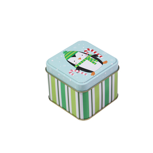 Mới Nhất Vuông Giáng Sinh <span class=keywords><strong>Cookie</strong></span> Quà Tặng Tins Lọ Xmas Kẹo Hộp Container Canister Rỗng Bánh Điều Trị Hộp Trang Trí Tinplate - Product Image 4