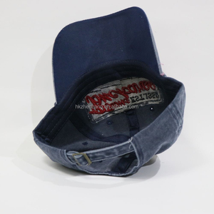 Gorra de Béisbol Zzb Personalizada de Mezclilla Lavada, Deportiva, con Protección Solar, Transpirable, con Orificios, Ajustable, Bordado 3D - Product Image 6