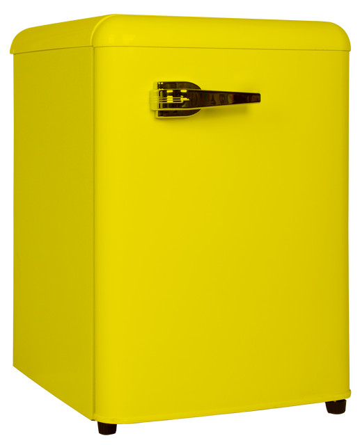 Home Hotel 55L 55 Liter 1.9 Cu.ft BC-55R Retro Mini Single Door Compact Combi Fridge Refrigerator With Freezer Box Retro Style