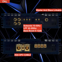 Amplificateur de voiture monoblock 3K Korea PCB Board Car SPL Subwoofer Amplifier RMS 3500W Classe D Peak 6800W Basses puissantes