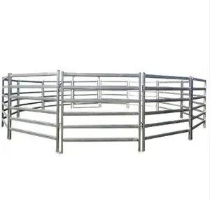 Eisenzaun Design 6ft temporäre Zaun platten feuer verzinkte Rinder