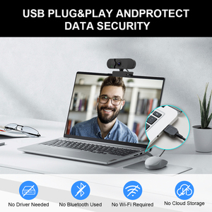 Cámara de Conferencia 2K 60FPS con Micrófonos Integrados, Cámara <span class=keywords><strong>Web</strong></span> USB con Enfoque Automático, Videollamadas, Cámara <span class=keywords><strong>Web</strong></span> en Oferta en el Mercado - Product Image 4