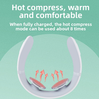 Masseur cervical Meilan avec télécommande sans fil Bluetooth, chauffage, vibrations EMS et massage par impulsions - Appareil de soutien du cou
