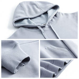 सफेद तार के साथ कस्टम पुरुषों की आकस्मिक हुडी कॉलर कोरियन शैली प्रिंट हूड कॉलर कोरियन शैली प्रिंट हूडी - Product Image 2