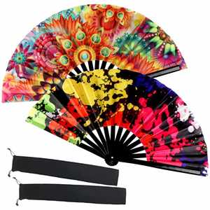 Abanico de Mano Tallado de Bambú de Alta Calidad con Diseño de Ángel, 33cm, Precio Competitivo, Artesanía Tradicional - Product Image 4