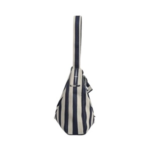 Hot Recycle Custom High Quality Reusable Shoulder Shopping Tote Printed Stripe Cotton Fabric Bag With Logo - Product Image 6