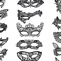 Masques de fête sexy en dentelle noire pour femmes pour masque de bal masqué, carnaval vénitien, bal de promo