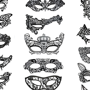 Masques de fête sexy en dentelle noire pour femmes pour masque de bal masqué, carnaval vénitien, bal de promo - Product Image 6