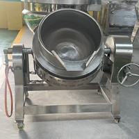 Marmite à gaz inclinable commerciale DONGKE en acier inoxydable pour la cuisson du maïs et des patates douces